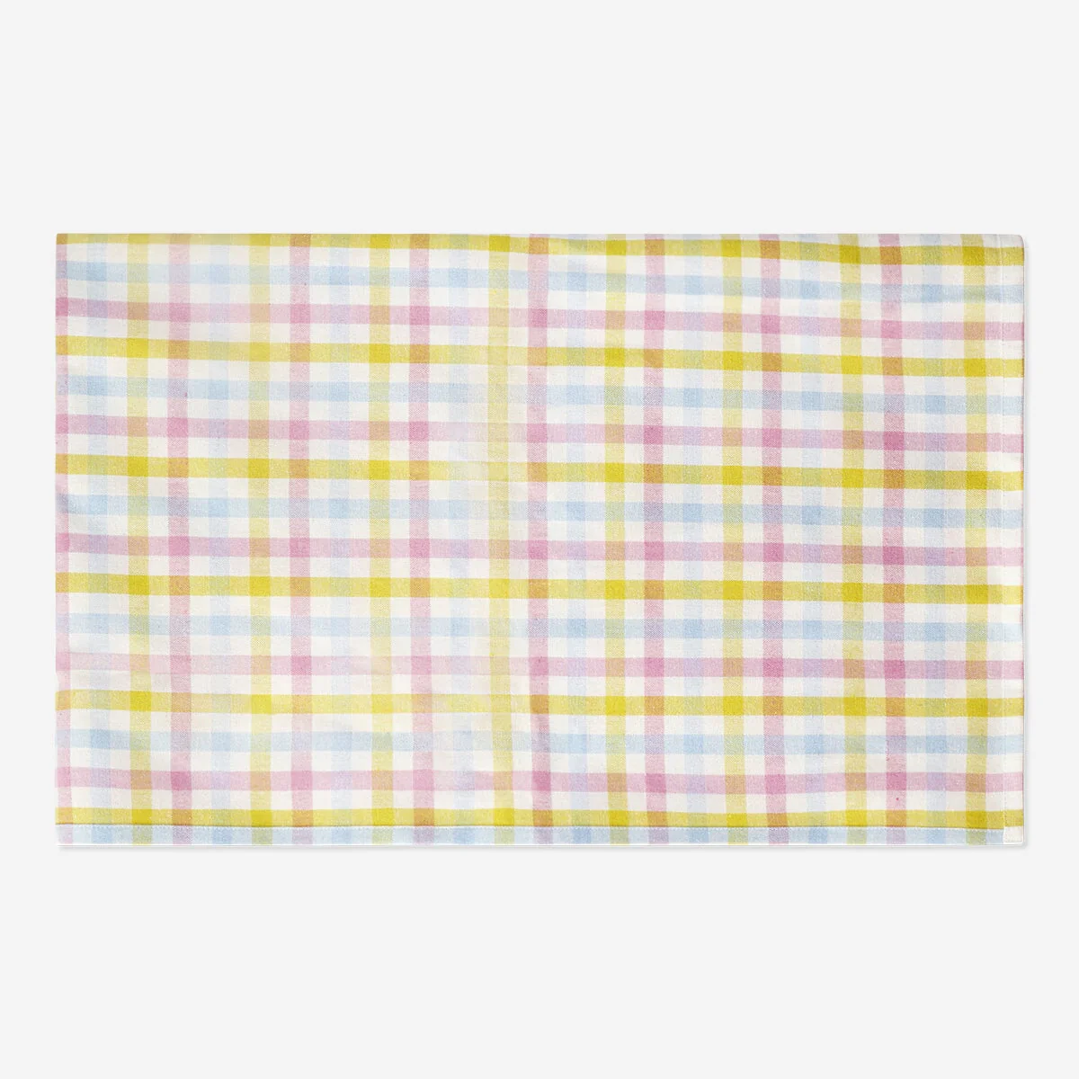 Tablecloth with multi colored checks - 140x220 cm - Image 2