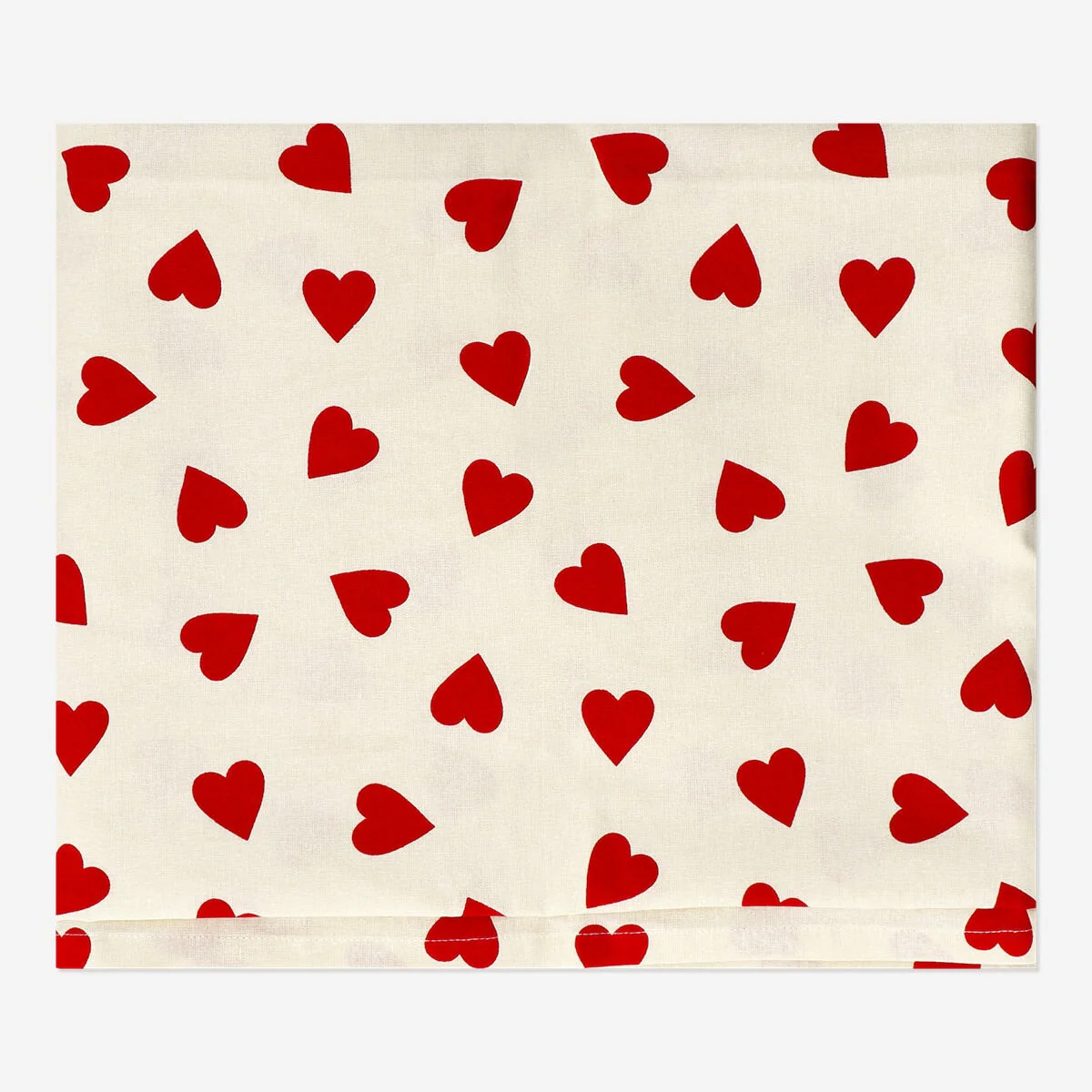 Tablecloth with red hearts - 140x220 cm - Image 2
