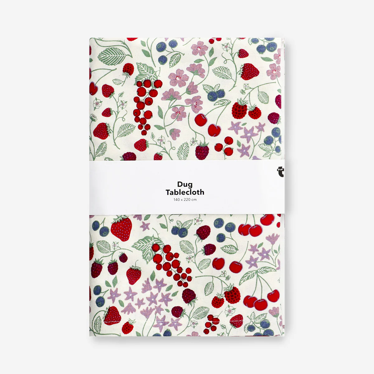 Tablecloth with strawberry print - 140x220 cm