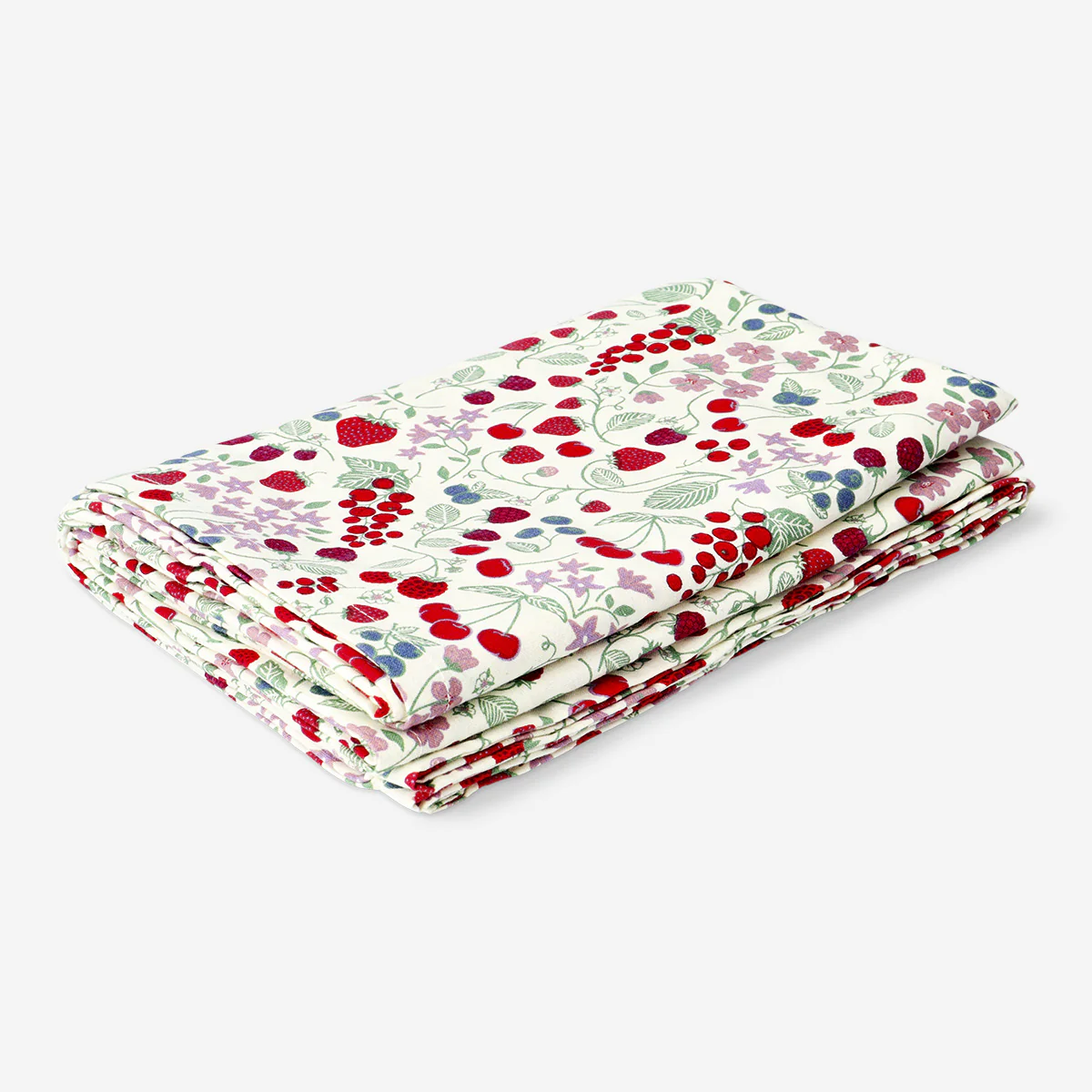 Tablecloth with strawberry print - 140x220 cm - Image 2
