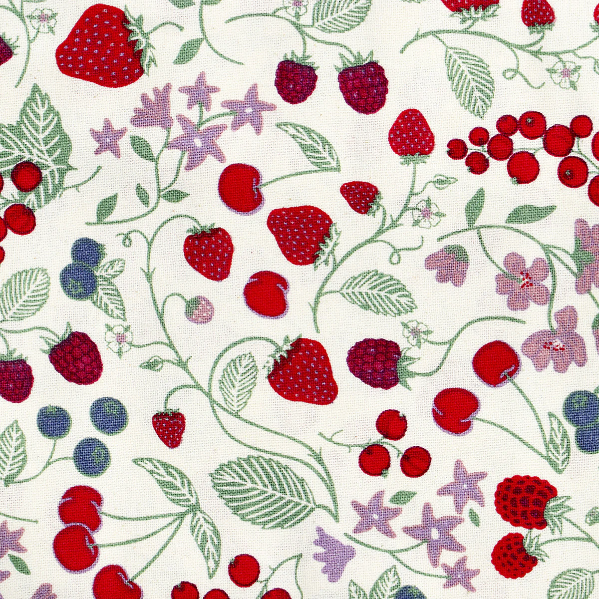 Tablecloth with strawberry print - 140x220 cm - Image 3