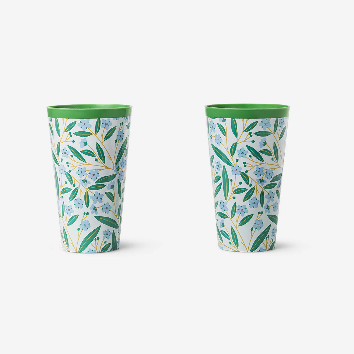 Tall reusable cups with summer print - 2 pcs - Image 2