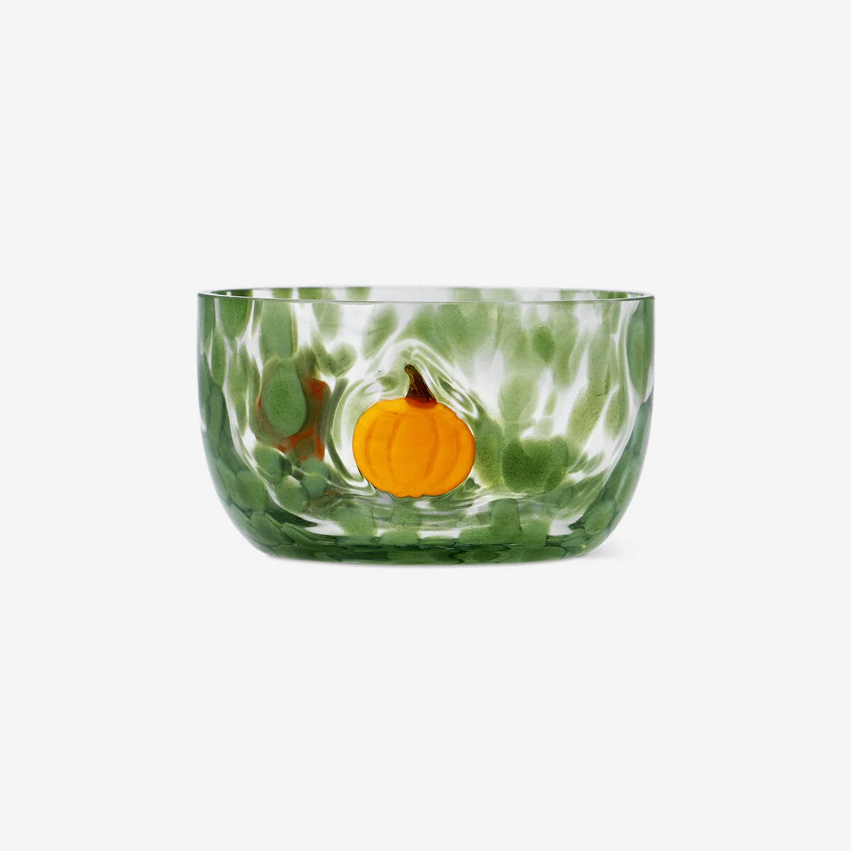 Tealight holder with green dots and pumpkins - Image 2