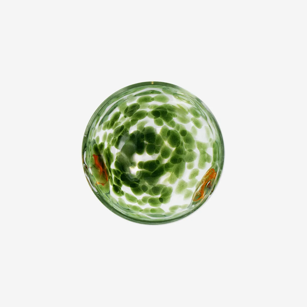 Tealight holder with green dots and pumpkins - Image 3