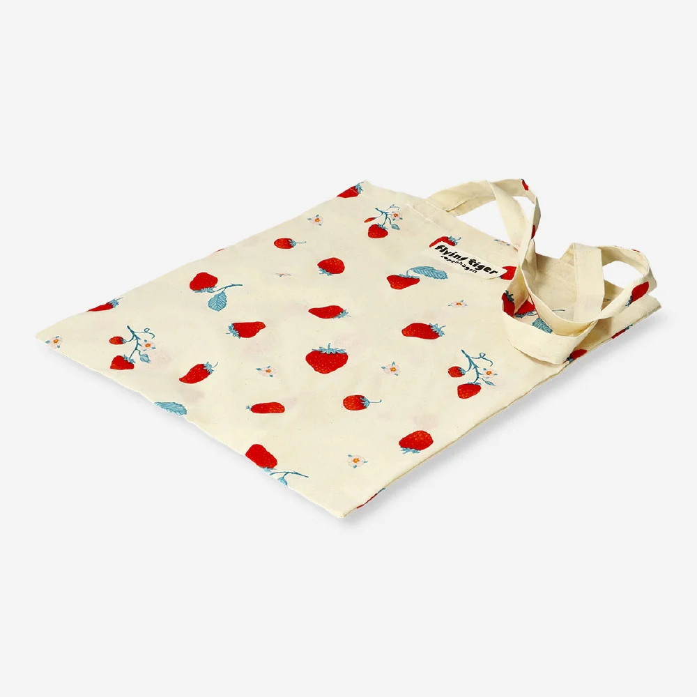 Tote bag - Strawberry print - Image 3