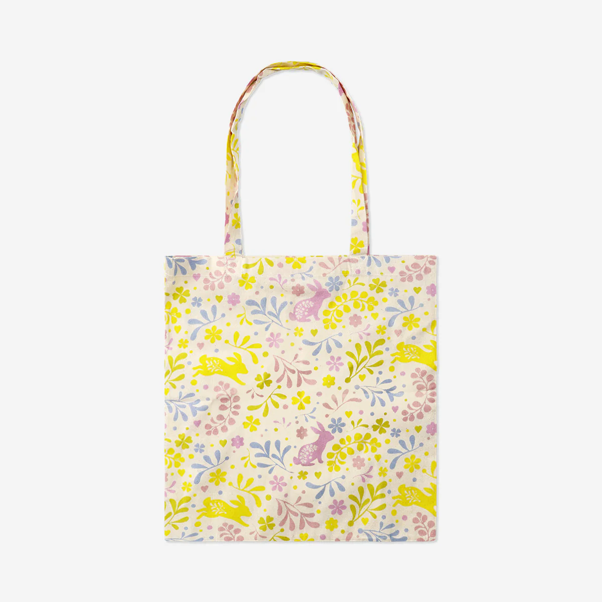 Tote bag - Bunnies and flowers - Image 2
