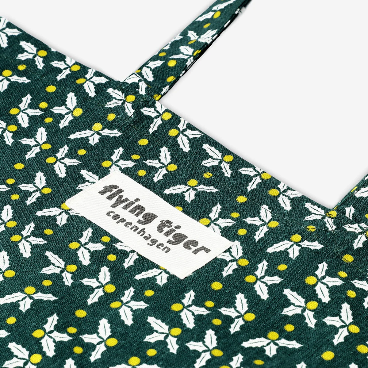 Tote bag with holly print - Image 3