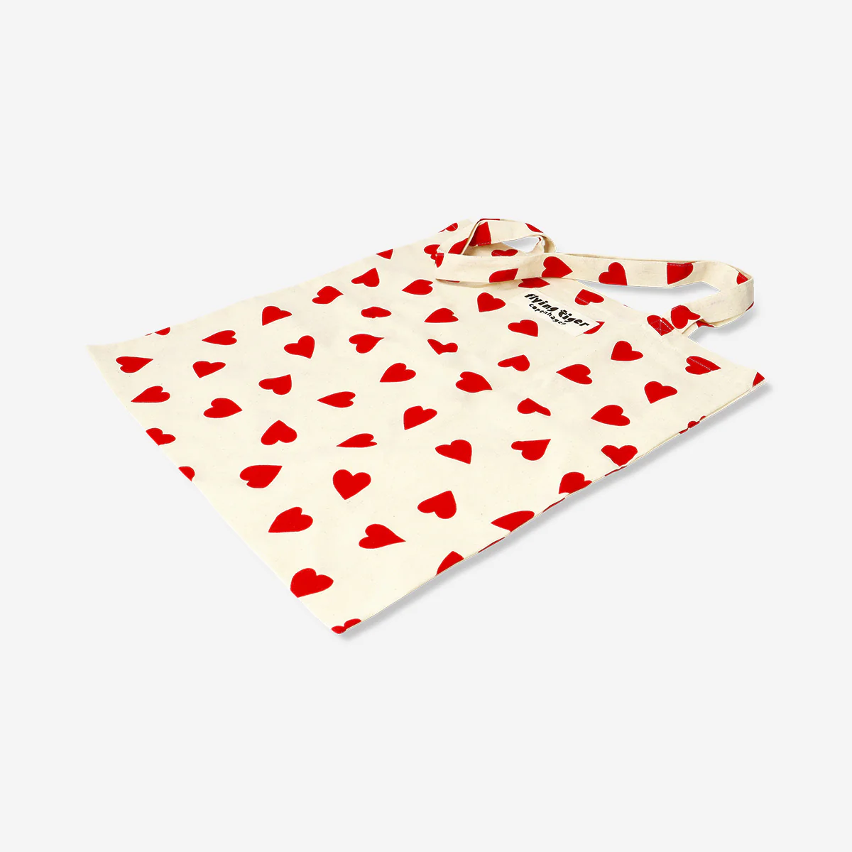 Tote bag with red hearts - Image 2