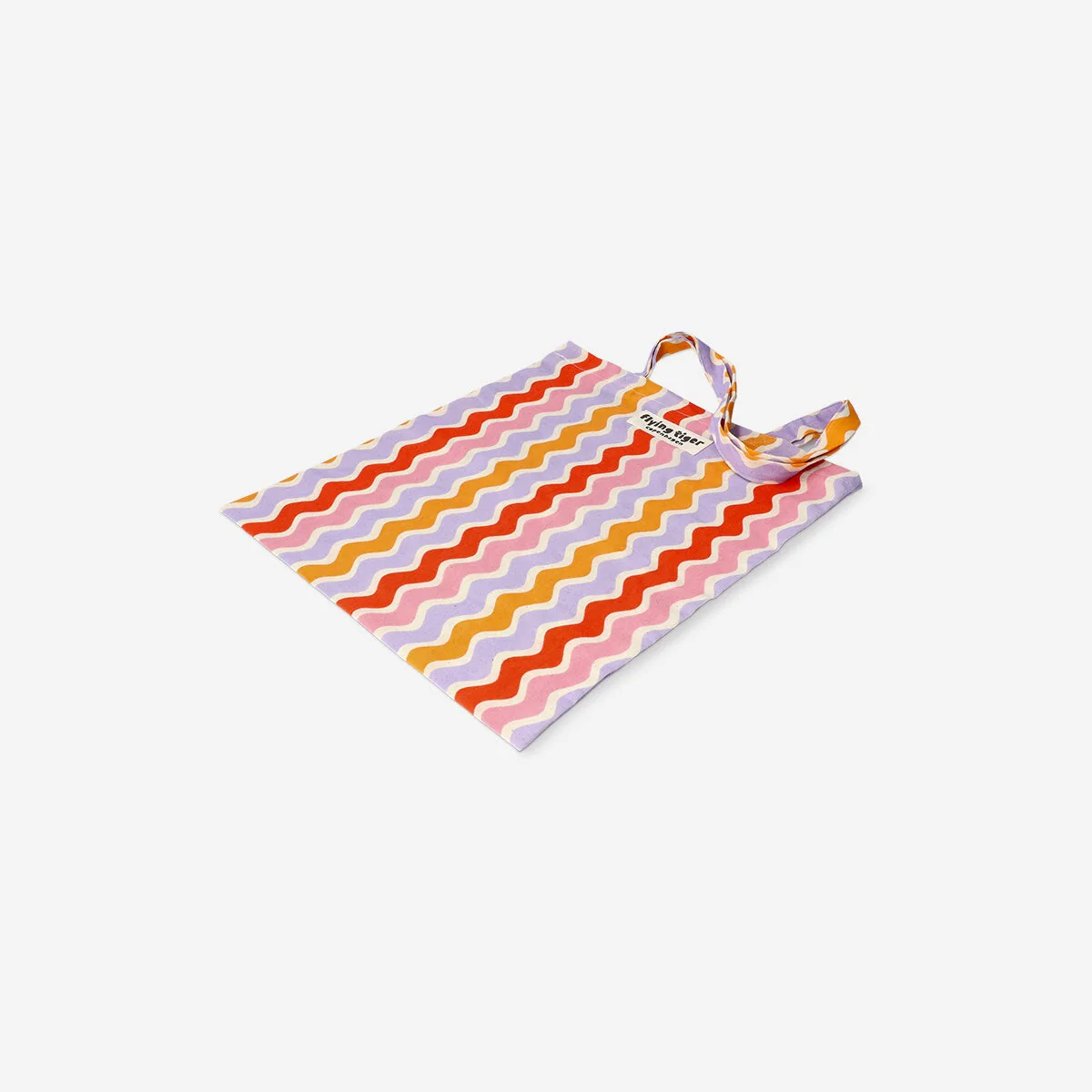 Tote bag with wavy stripes - Image 3