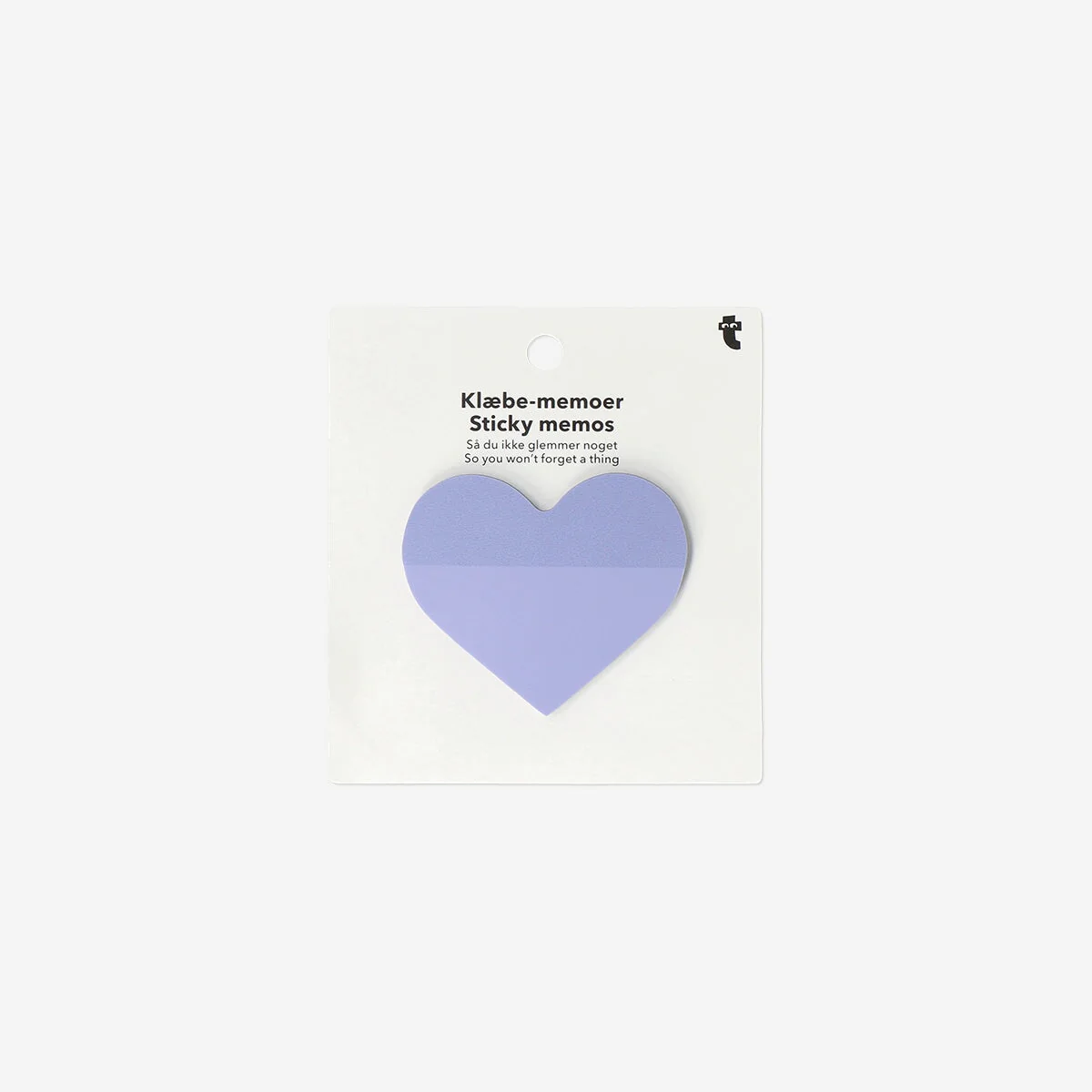 Transparent heart sticky memos