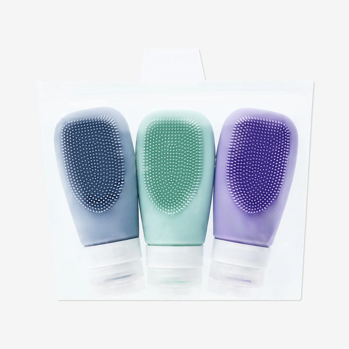 Travel bottles with scrub feature - 3 pcs - Image 3