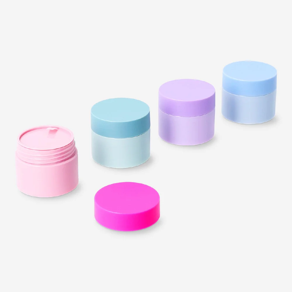 Travel jars with stickers - 4 pcs - Image 2