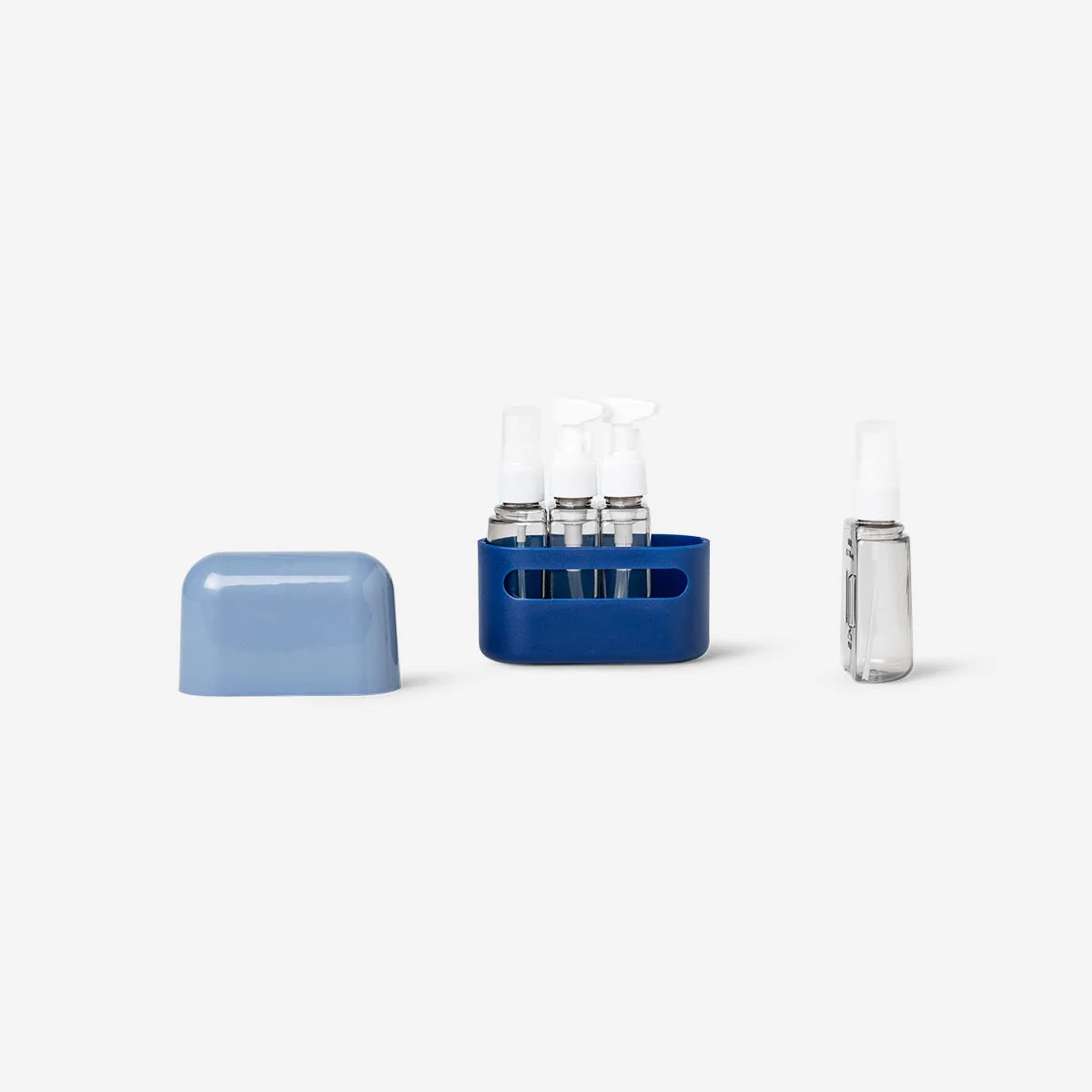 Travel set in blue case - 4 pcs