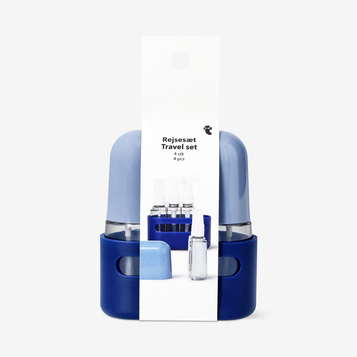 Travel set in blue case - 4 pcs - Image 3