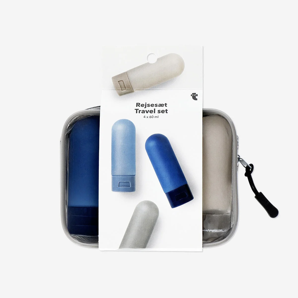 Travel set in clear bag - 4 pcs - Image 3