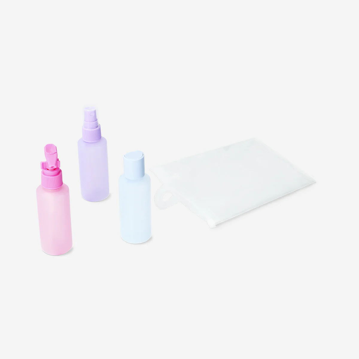 Travel set in frosted colours - 3 pcs - Image 2