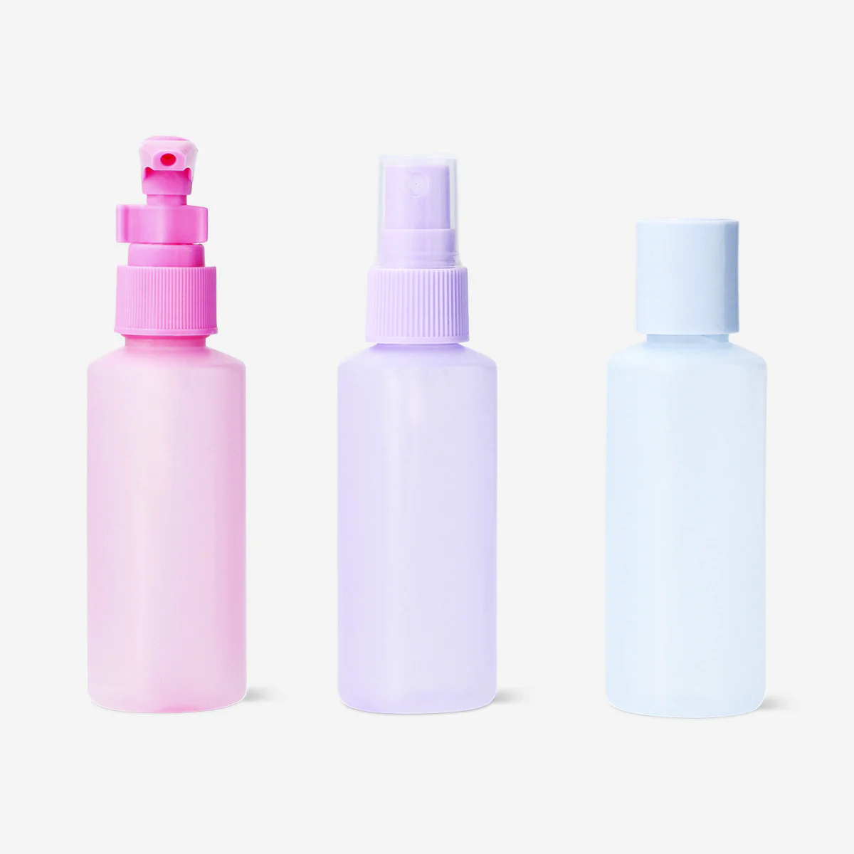 Travel set in frosted colours - 3 pcs - Image 3