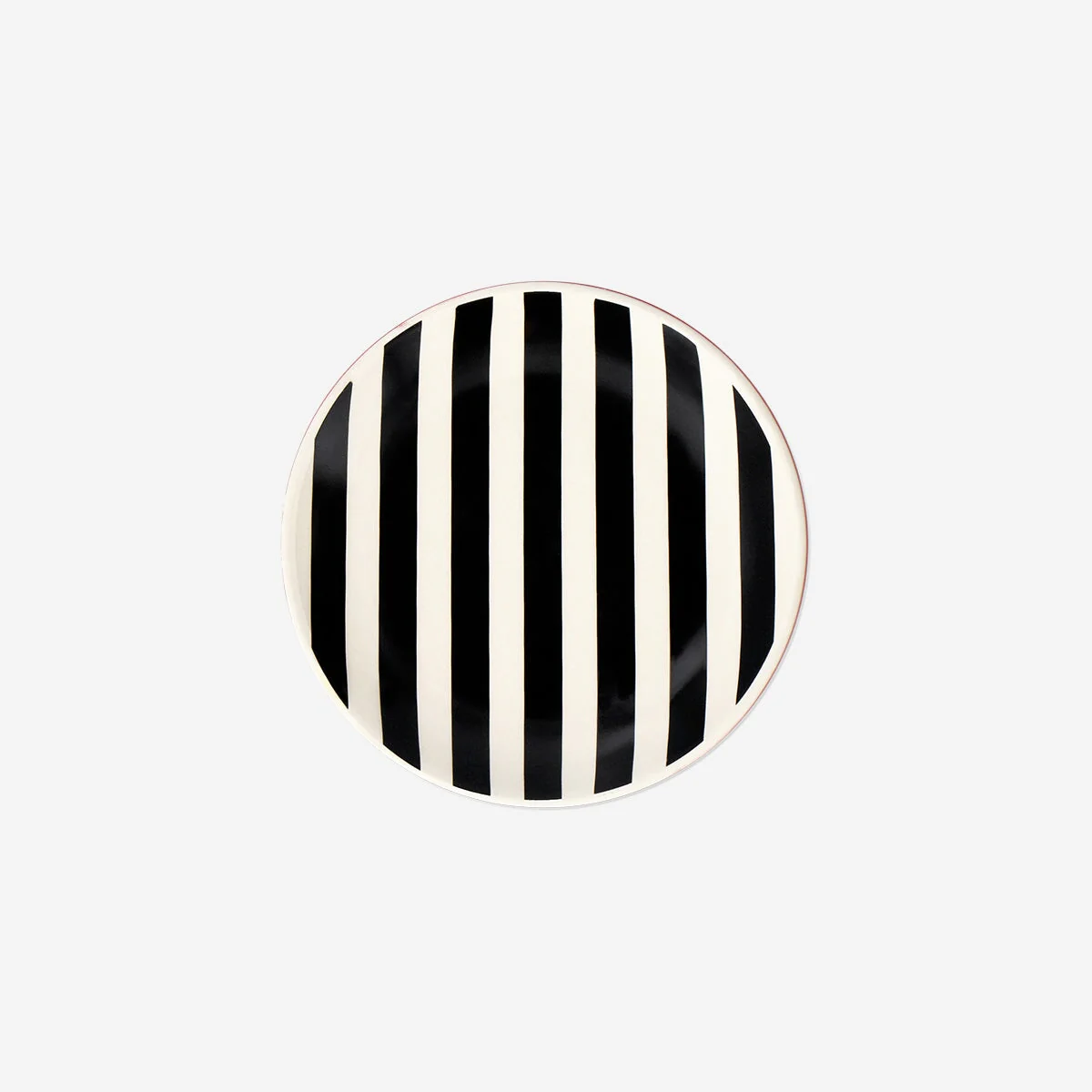 Trinket tray with black and white stripes - Image 3