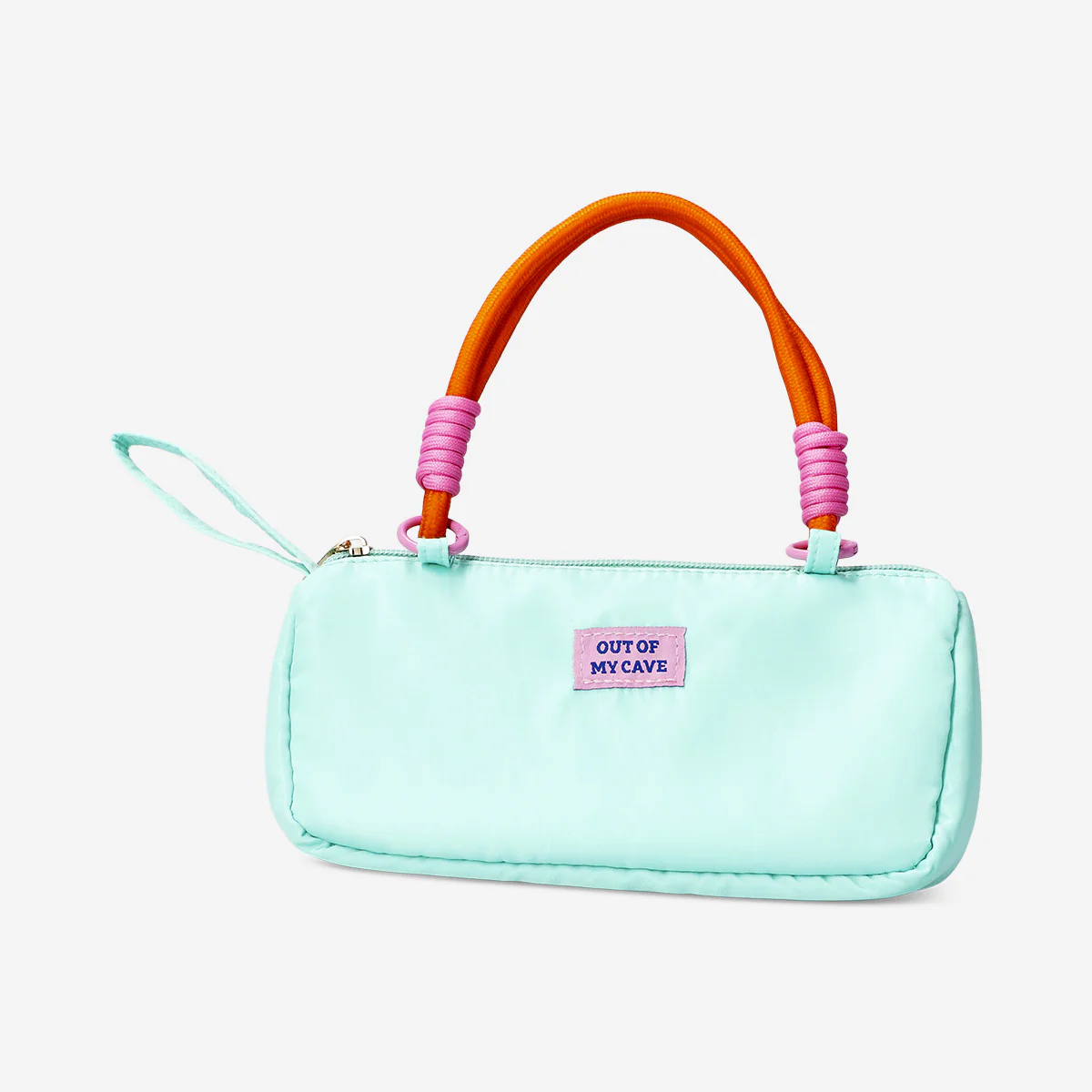 Turquoise pencil case with rope - Image 2
