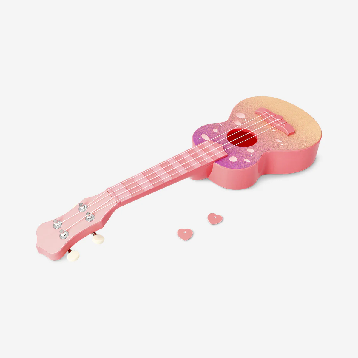 Ukulele in magical pink design - Image 2