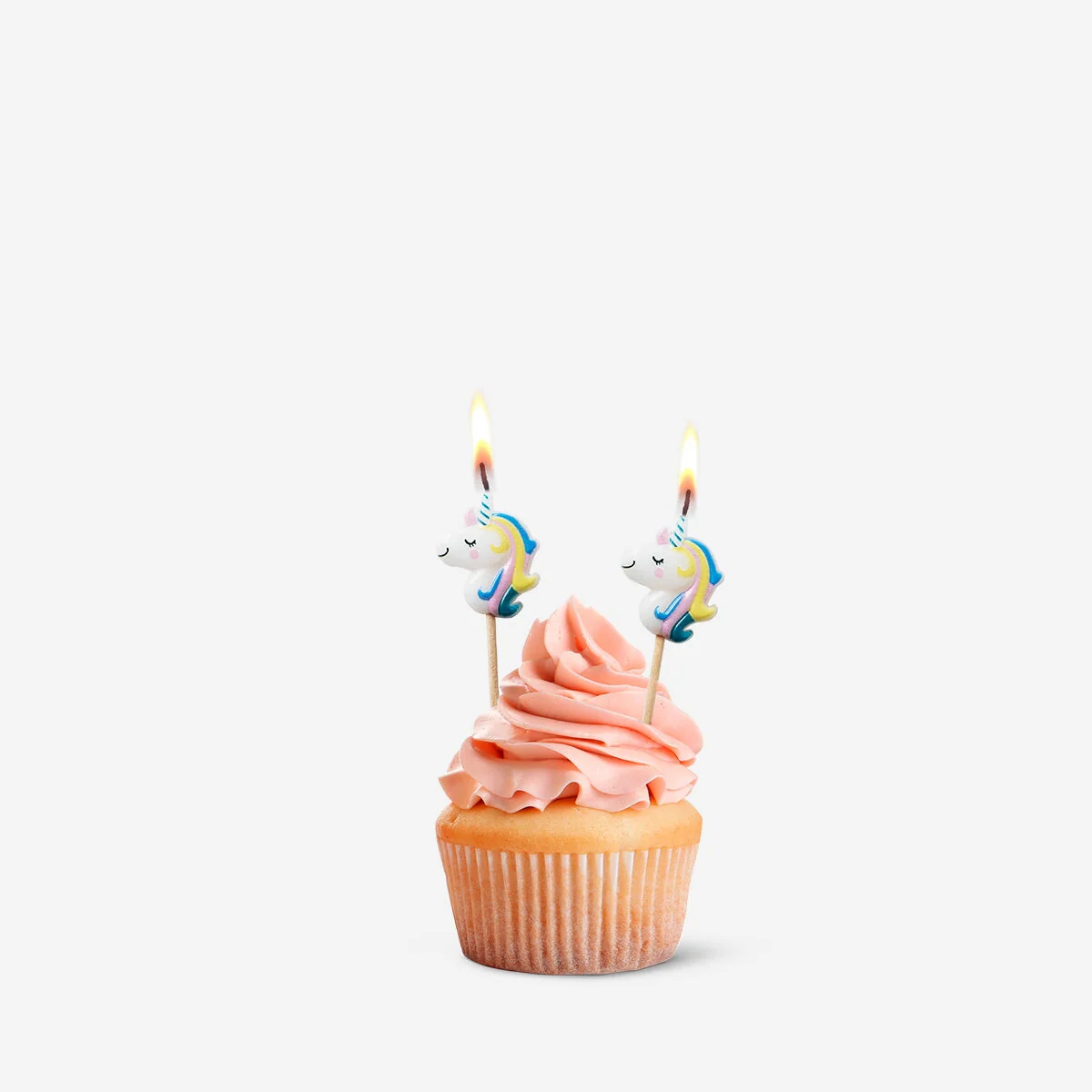 Unicorn cake candles. 6 pcs - Image 2
