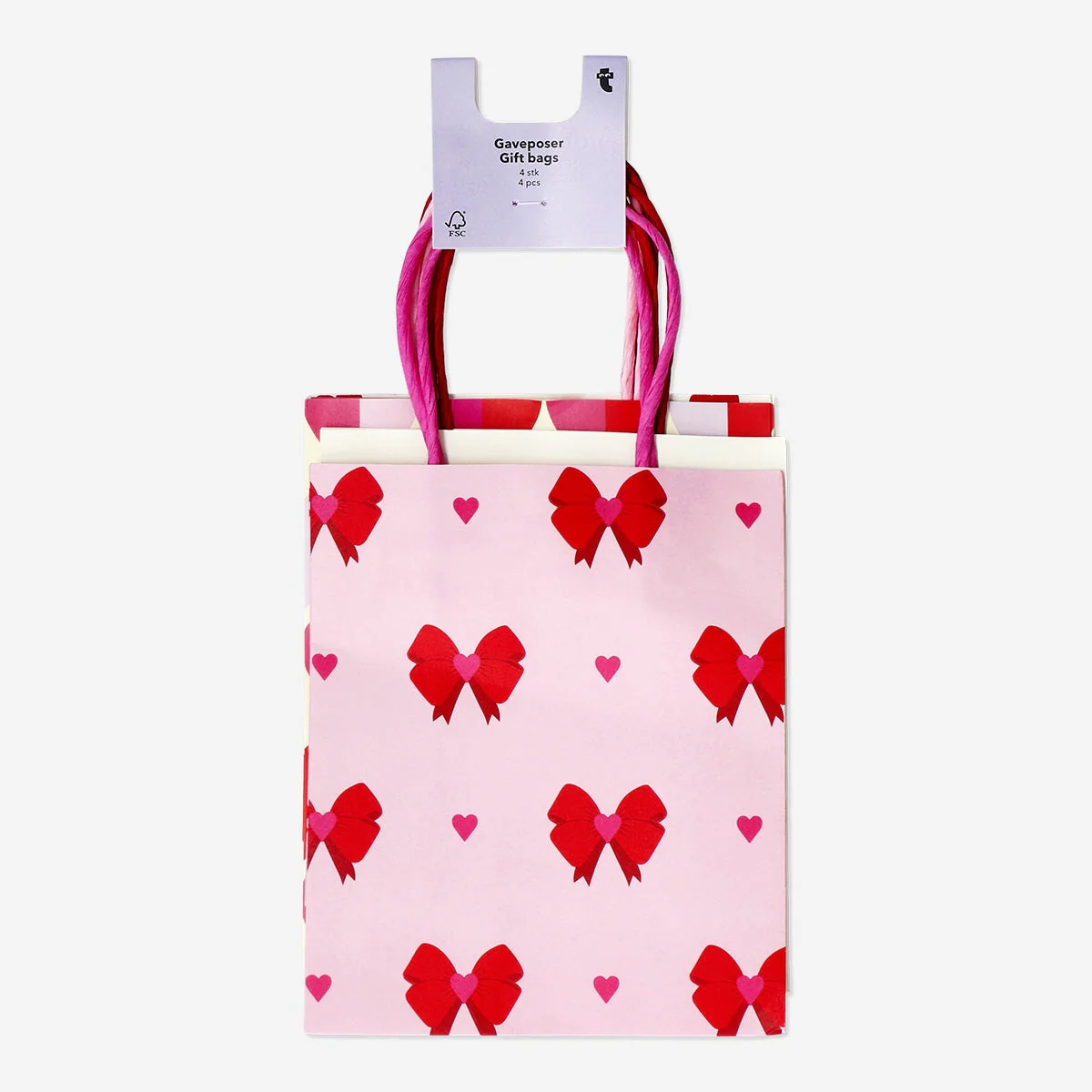 Valentine's gift bags - 4 pcs - Image 3