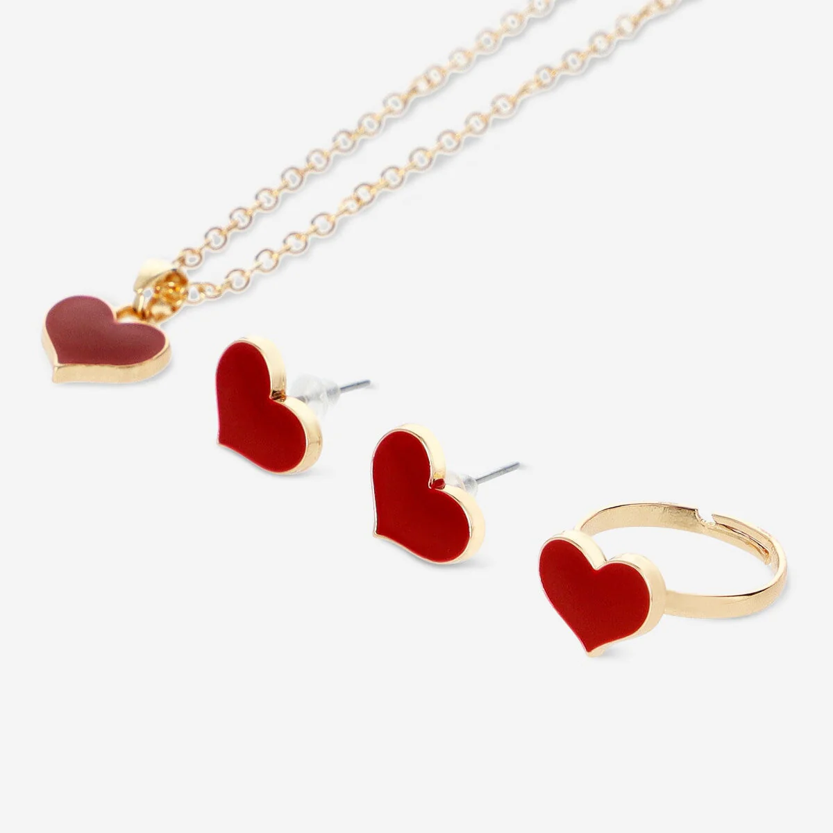 Valentine's heart jewellery set - Image 2