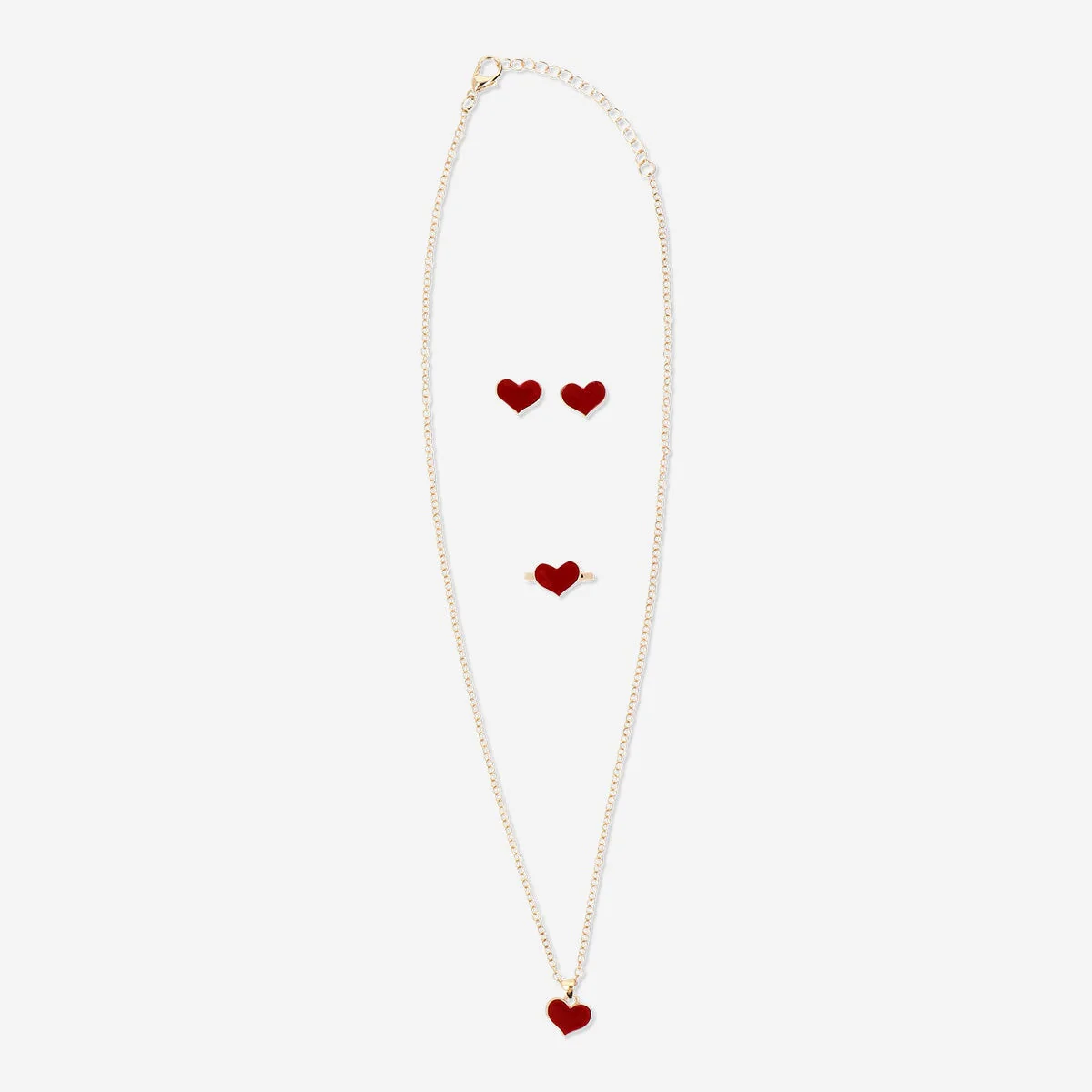Valentine's heart jewellery set - Image 3