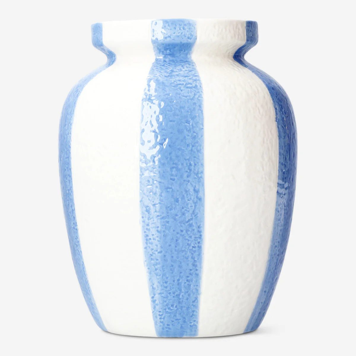 Vase with blue stripes - 20 cm - Image 2