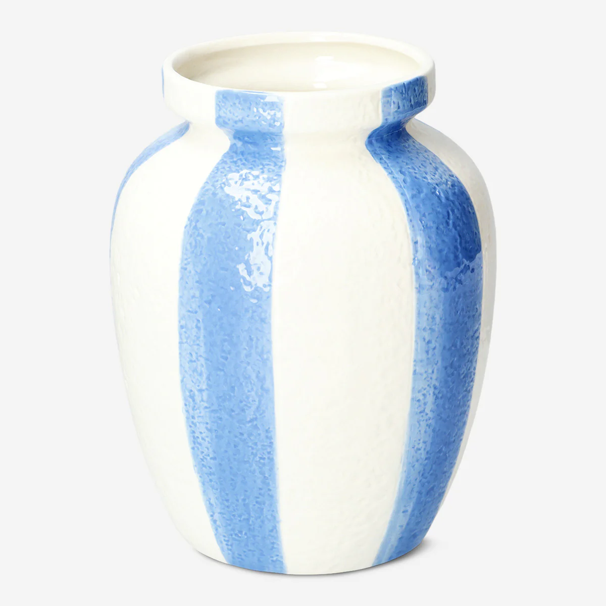 Vase with blue stripes - 20 cm - Image 3