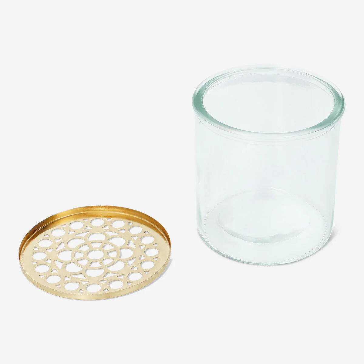Vase with metal lid with holes - Image 3