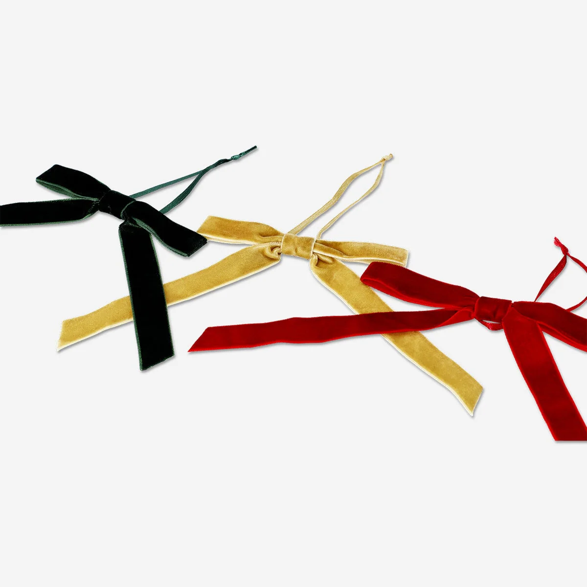 Velvet gift bows - 3 pcs - Image 2