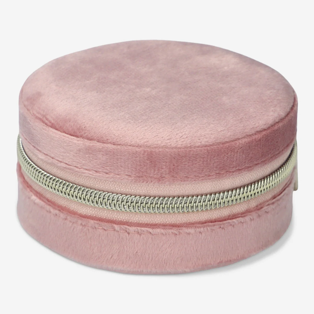 Velvet pink jewellery box