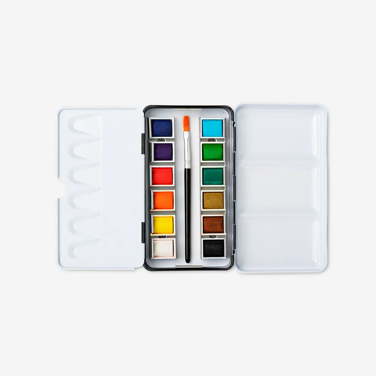 Watercolours in metal box - 12 pcs - Image 2
