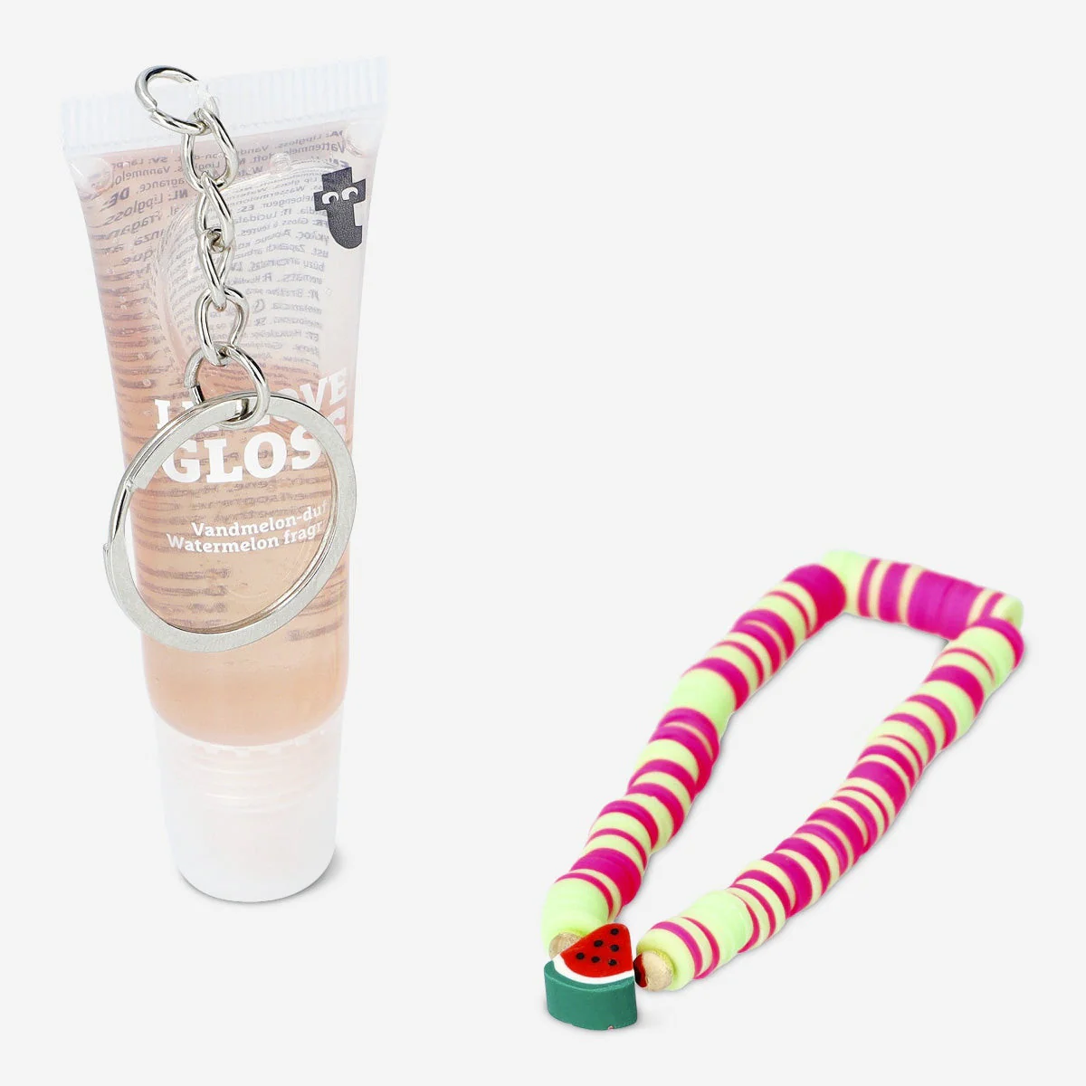 Watermelon-fragranced lip gloss with vibrant wristband - Image 3