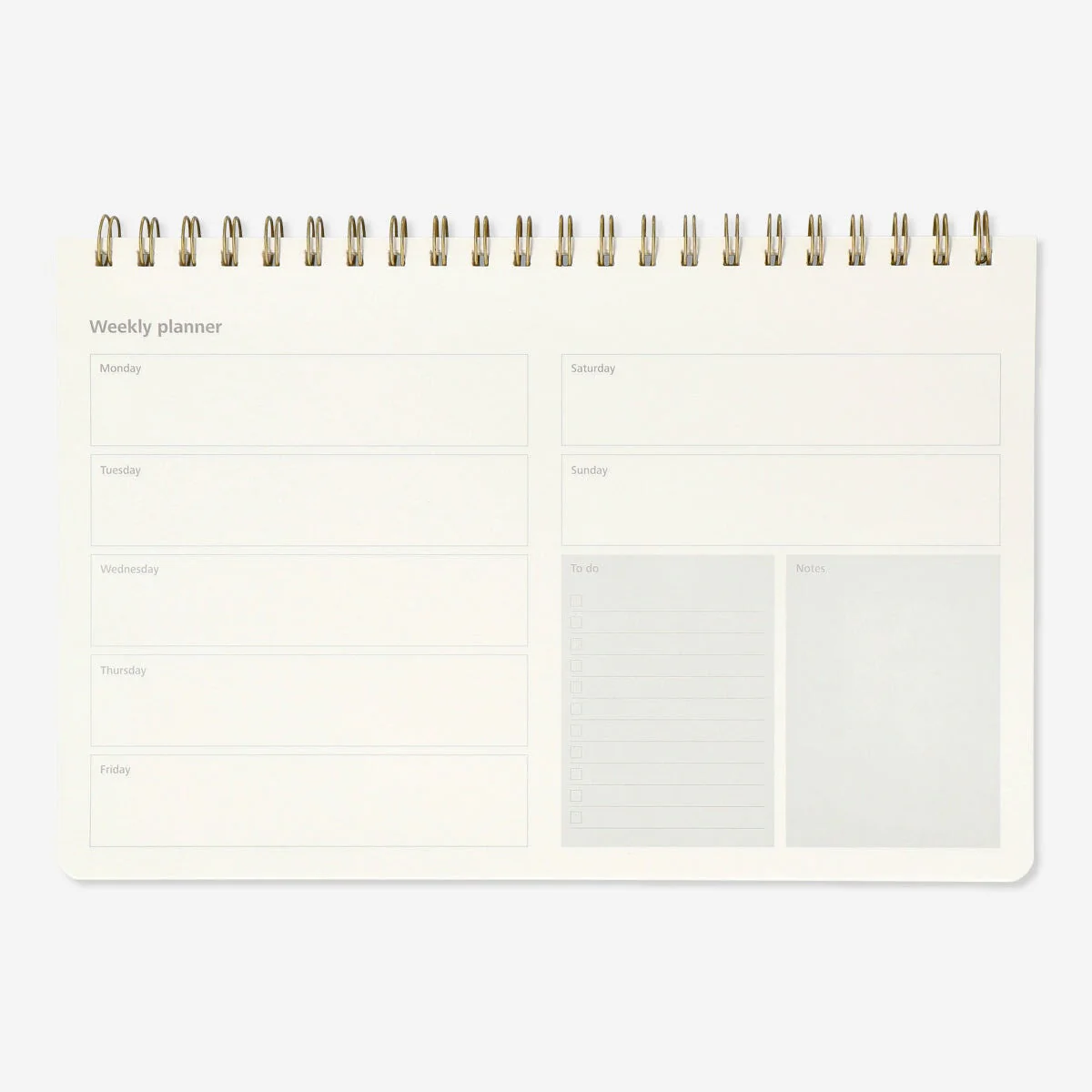 Weekly planner