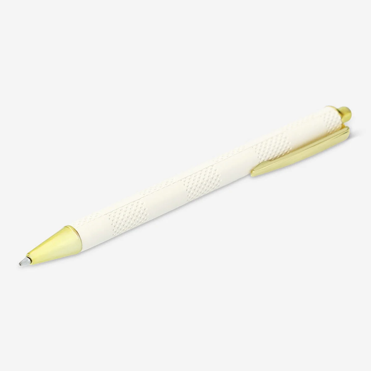 White and Gold Ballpoint Pen - Image 2