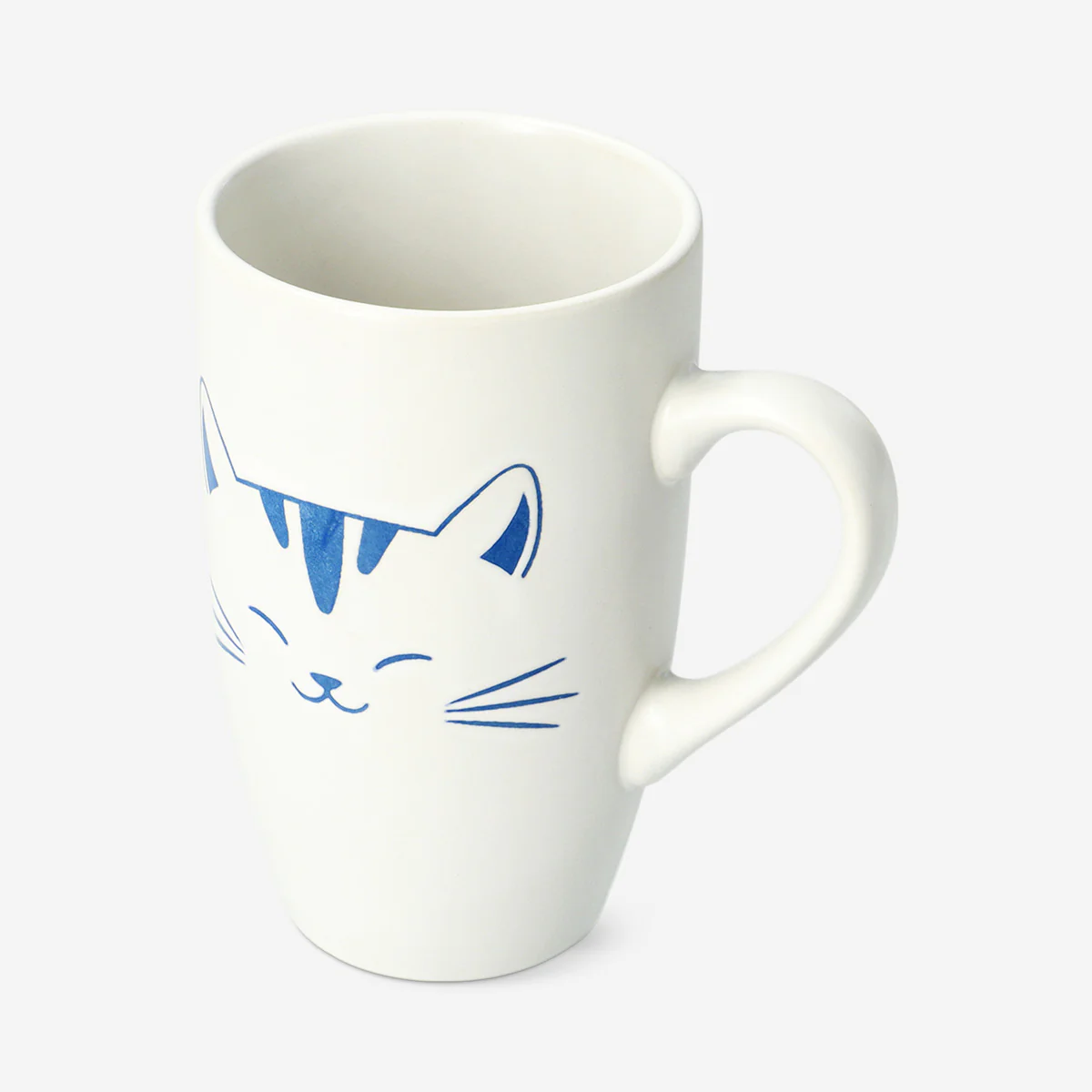 White cat mug with handle - 400 ml - Image 2