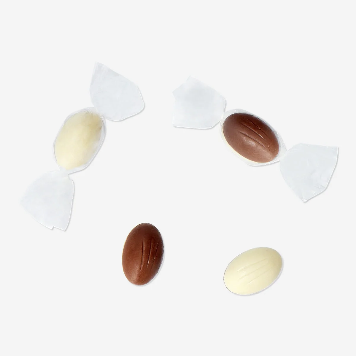 White chocolate eggs with hazelnut cream and cereal - Image 3