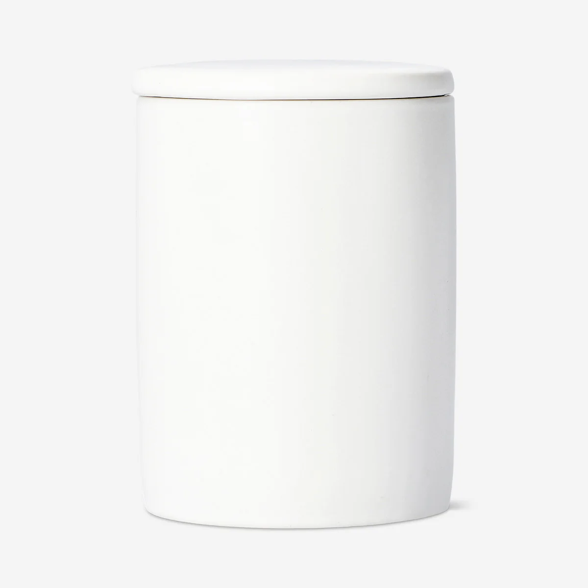 White organiser jar for cotton buds