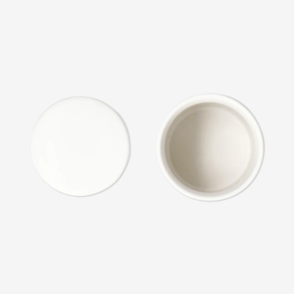 White organiser jar for cotton buds - Image 3