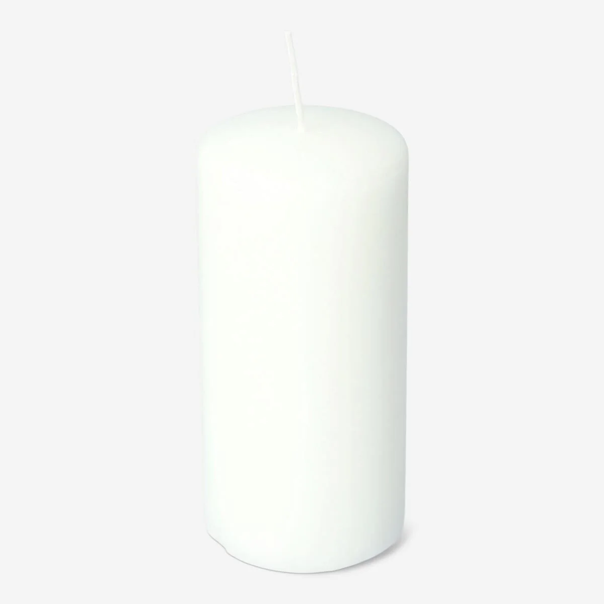 White Pillar Candle - 14 cm - Image 2
