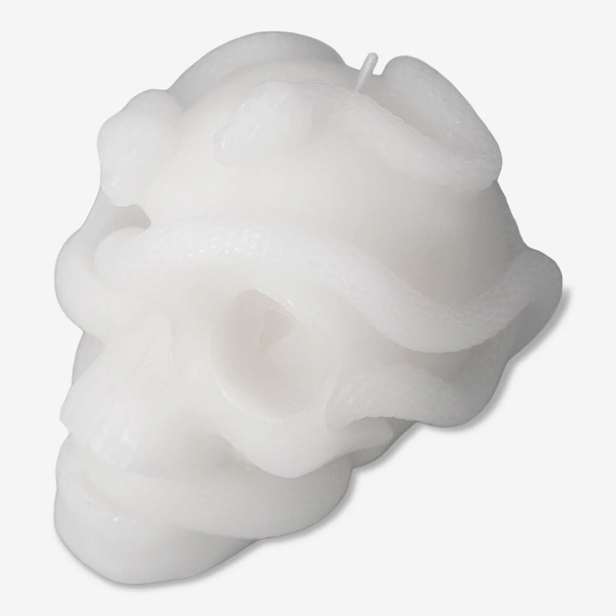White skull shaped candle - Image 2