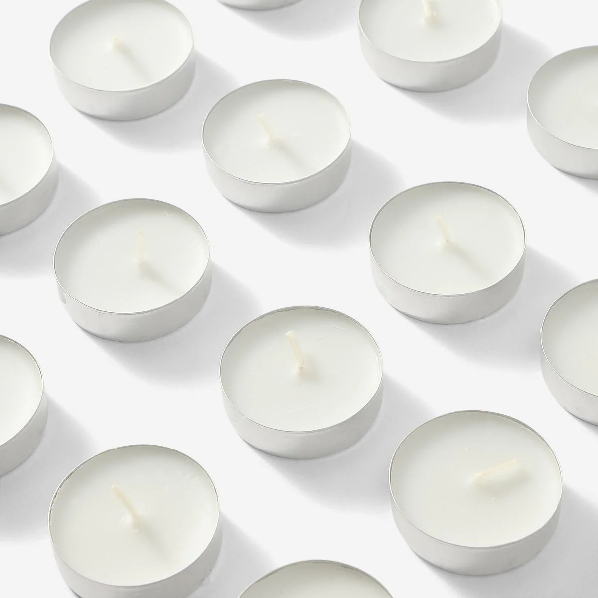 White Tealights - 30 pcs - Image 2