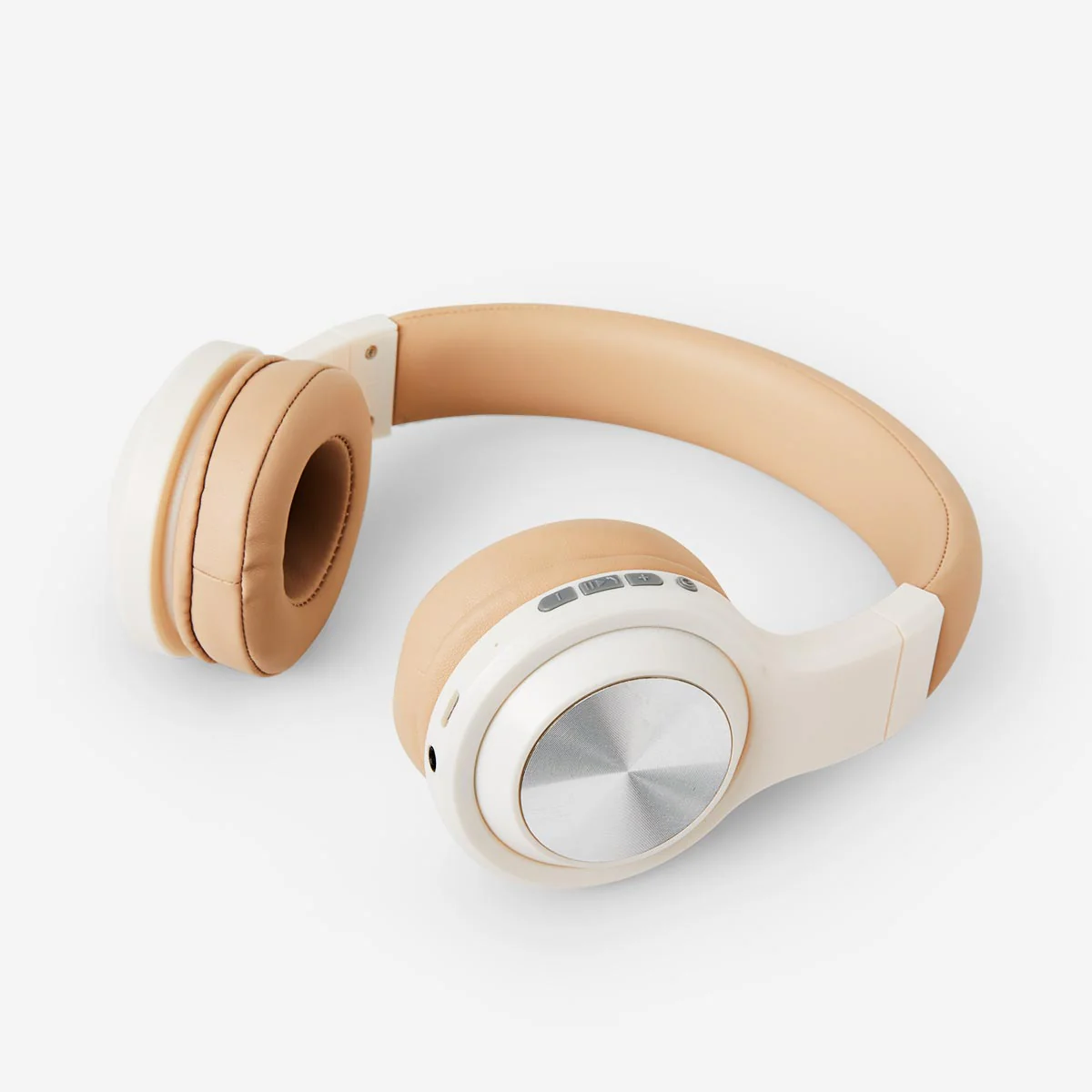 White Wireless Headphones with Microphone - Image 2