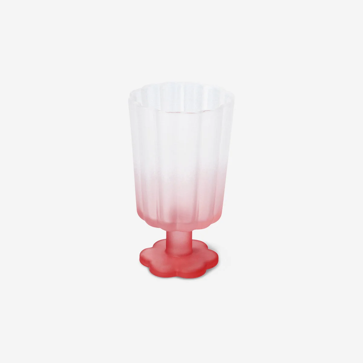 Wine glass with frosted pink finish - 300 ml - Image 2