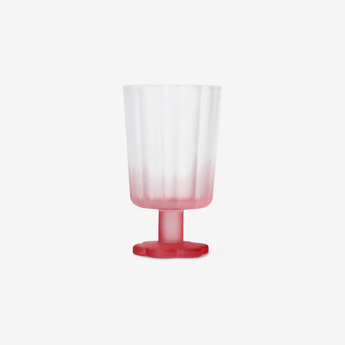 Wine glass with frosted pink finish - 300 ml - Image 3