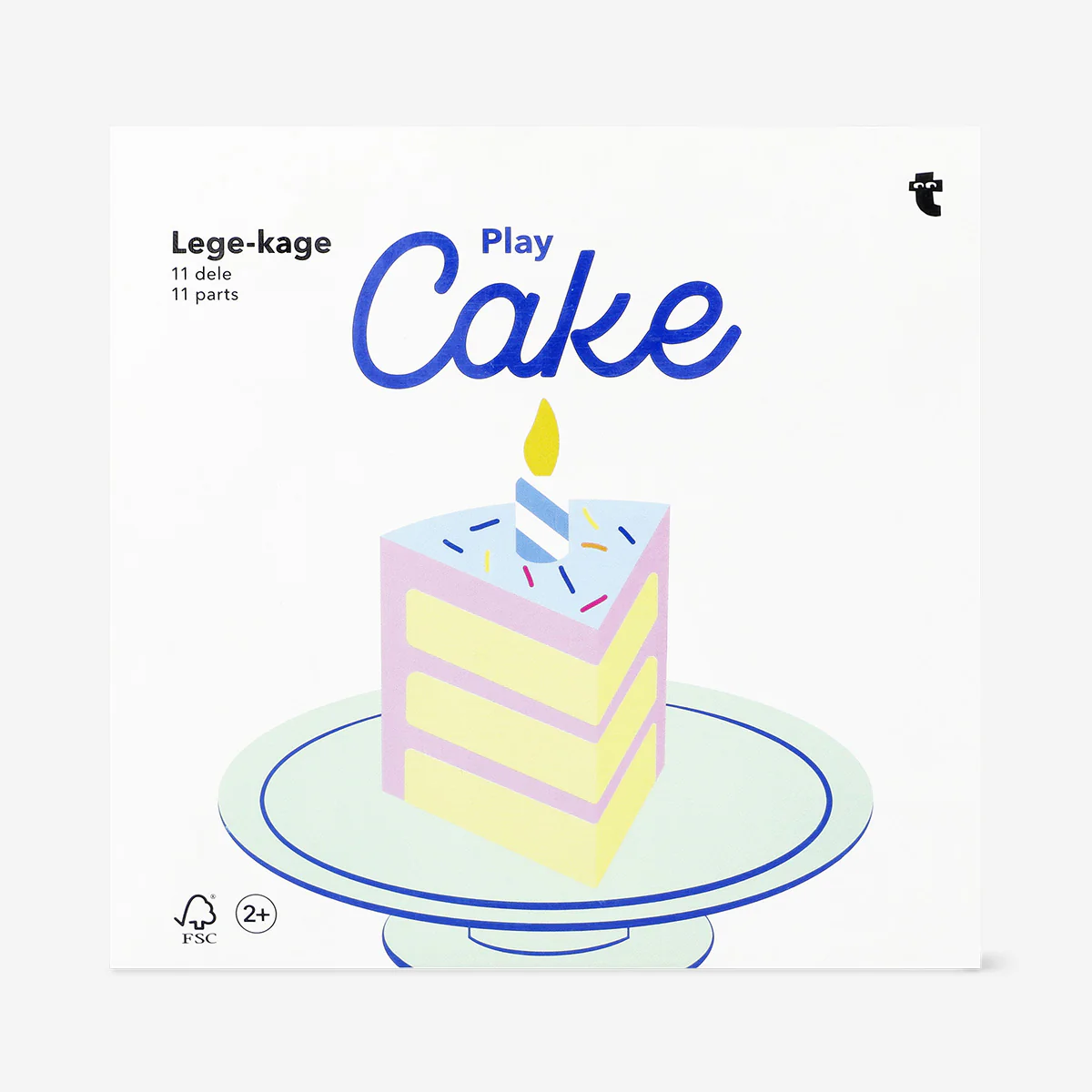 Wooden birthday play cake - Image 3