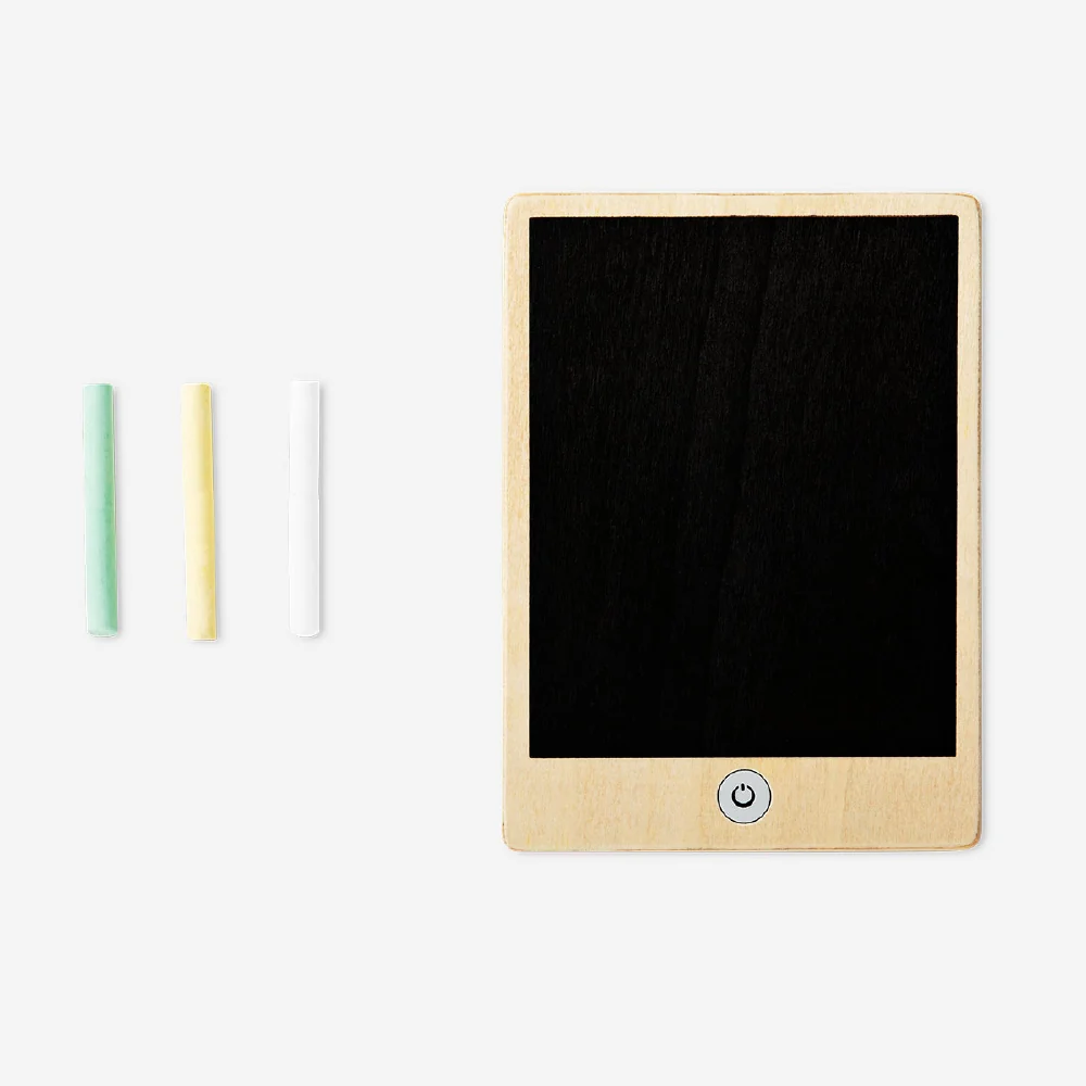 Wooden blackboard tablet with chalk - 3 pcs - Image 3