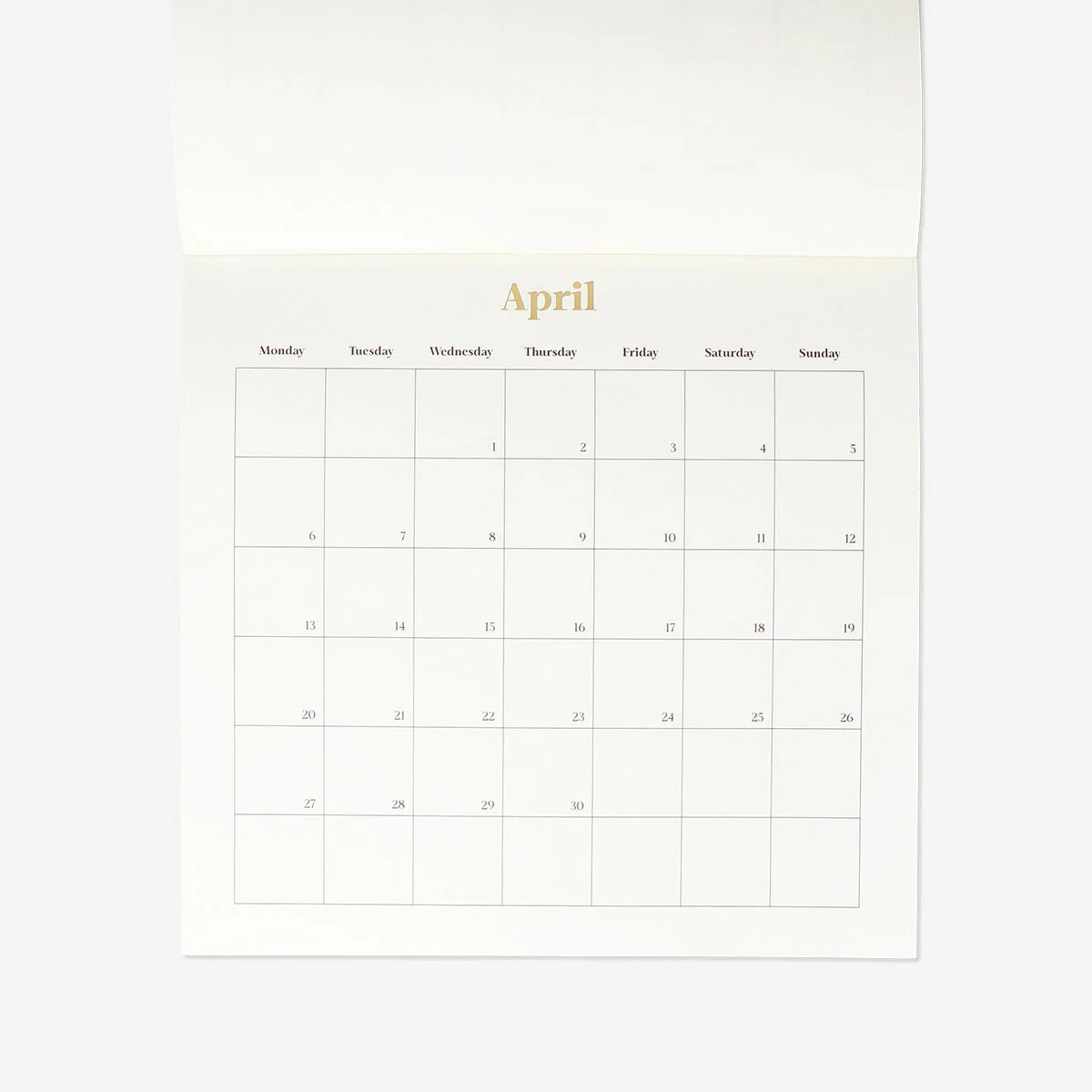 Wooden monthly calendar for hanging 2026 - English - Image 2